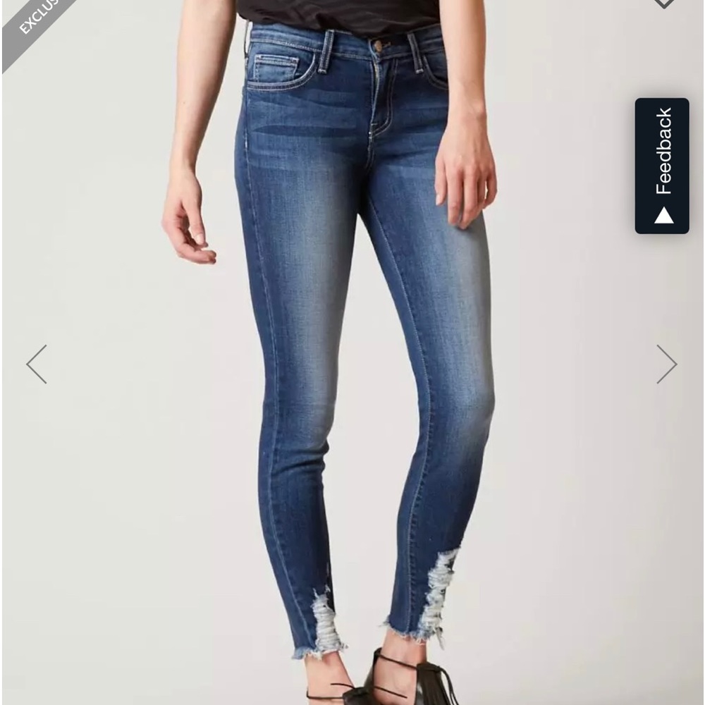 BUCKLE EXCLUSIVE-FLYING MONKEY-Mid-Rise Ankle Skinny Stretch Jean